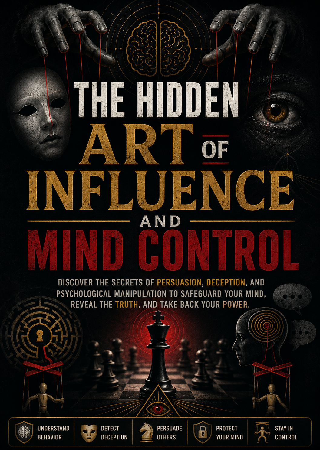 The Hidden Art of Influence and Mind Control Book, Discover the Secrets of Persuasion, Human Behavior, Psychological Influence, Deception Awareness and Mental Strategies, A Practical Guide to Understanding Communication, Social Interaction, Emotional Intelligence and Protecting Your Mind, Essential Reading for Personal Growth and Self Awareness