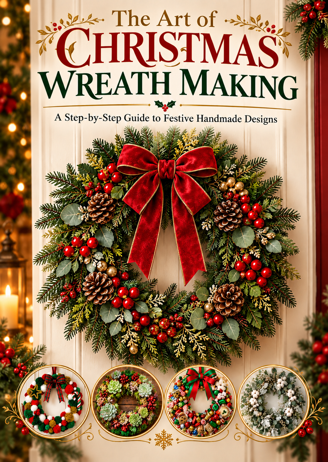 The Art of Christmas Wreath Making: A Step-by-Step Guide to Festive Handmade Wreath Designs, Creative DIY Holiday Decorations, Seasonal Door Decor Ideas, Traditional and Modern Christmas Wreath Projects for Beginners and Craft Lovers, Spiral Bound Craft Book